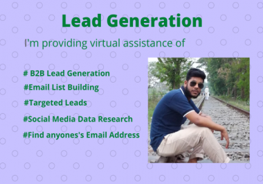 I will make B2B lead generation,  targeted leads and web research