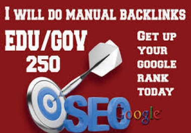 I will create 250 edu gov safe High Quality SEO backlinks from authority site