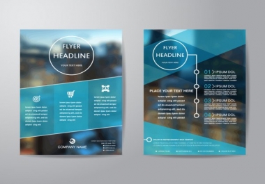 I will design amazing flyers brochures posters and rack cards