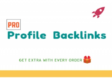 I will create 50 pro profile backlinks from authority sites