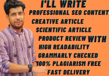 I will write interesting content on any topic