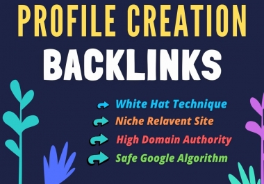 220 Organic and Permanent Profile Backlink on High Authority websites