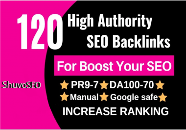 Create 120 high quality dofollow contextual backlinks