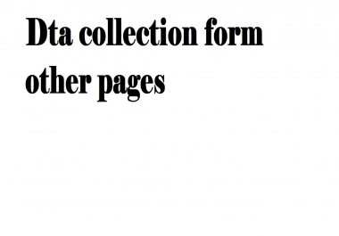 i will also collect data from pages