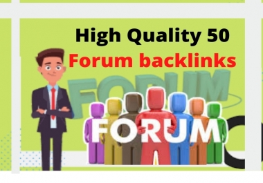 I will do Forum Backlinks in niche threads and forums according to your site niche