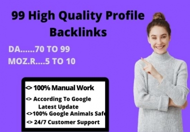 Create 100+ High Quality Profile Backlinks