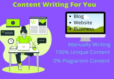 Write any type of unique content of 500 words for your website,  blog,  etc