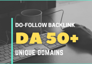 I will provide 30 Do-follow backlink from high DA 50+