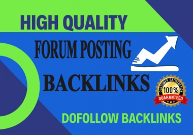 I will create 35 HQ manual forum posting