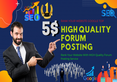 I will create a manual 40 High Quality DA Forum Posti...