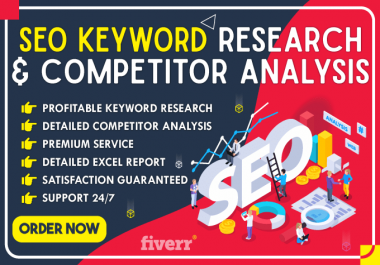 I can provide Profitable Keyword Research and Competitor Analysis
