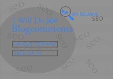 I Will Do 500 unique Blog comments