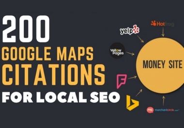 Top 200 google maps citations or local citations seo backlinks