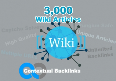 Wiki Backlinks from 3,000 Wiki Articles