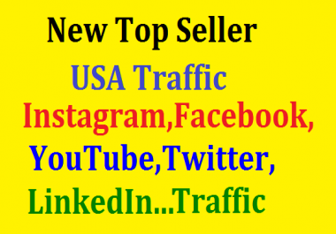 Bumper Offer 400,000 Worldwide Website USA Real Traffic Instagram, YouTube, Twitter, LinkedIn Traffic