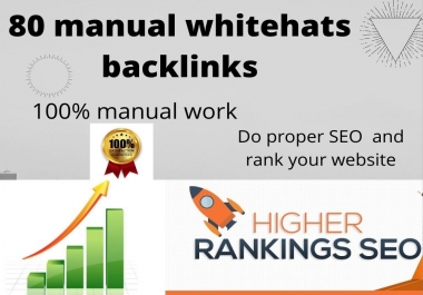80 Manual Whitehat Backlinks For Google Ranking Web2,  profile backlink,  directory submission, image