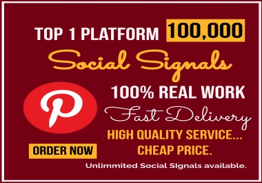 HQ 100,000 Social Media Social Signals 100 Guarantee SEO Boost Backlinks Website Your Ranking