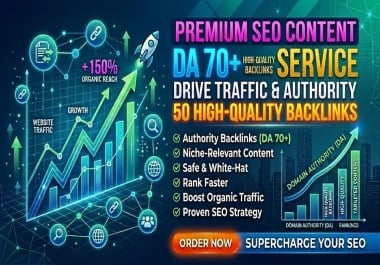 Link Building, Page Creation with backlinks 80+ DA PA Backlinks-50