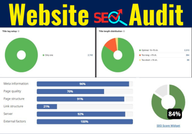 I will submit the website's full technical SEO audit report.