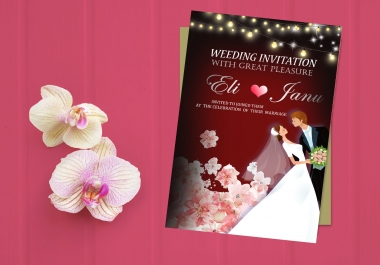 I will design invitation card for any event