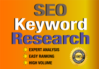 I will do SEO keyword research and competitor site analysis
