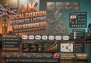50 UK Local Citation Backlinks Improve Local SEO & Google Ranking in UK