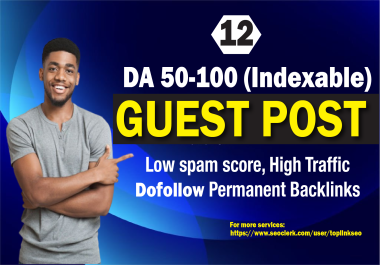 Write and Quick published unique 12 Guest posts Dofollow permanent backlinks on General blog post