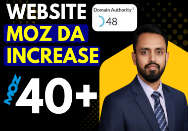 Imporve Domain authority 40+ boost your website domain authority