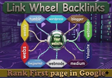 I will manually create 40 powerful link wheels backlinks from top web 2.0 sites