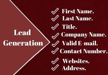I will do prospective lead generation for your Business