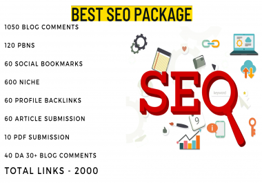 I Will Do The Best Monthly SEO Package With Over 2000+ Backlinks