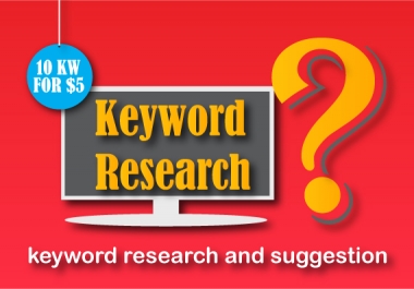Keyword research and suggestion both long tail and short tail