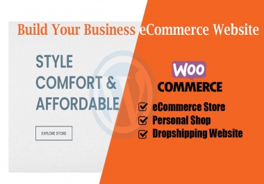 I will build ecommerce online store using woocommerce and elementor