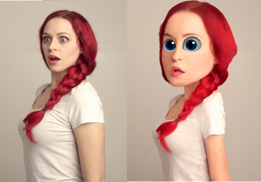 i will create a cute caricature from your photo