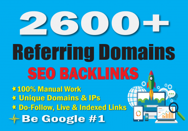 I will build referring domains SEO backlinks for website ranking and Top Google 1