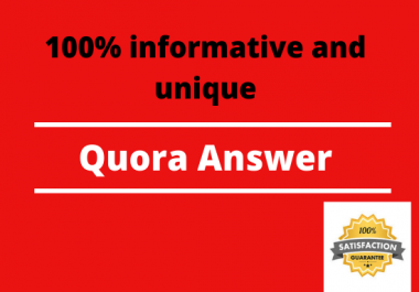 Promote Your Site with 20 Manually and Unique Quora Answer