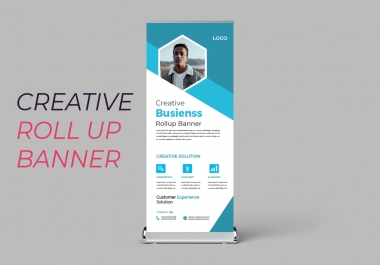 Design creative roll-up banner & business roll-up banner in 12 HOURS