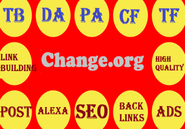 Written guest post on Change. org with a DA94 backlink to your website