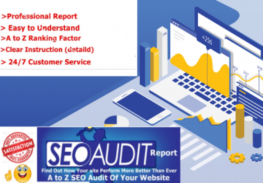 I will provide a professional and expert SEO audit report