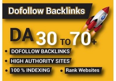 I will da70 high authority 20dofollow SEO backlinks link building