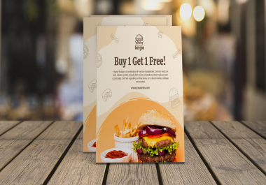 Create modern restaurant menu,  food menu,  flyer or brochure