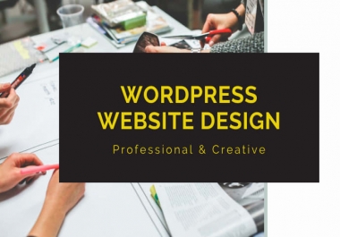 I will create a responsive wordpress website design or blog
