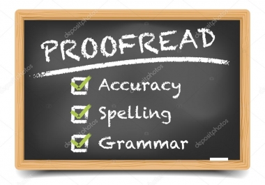 I will provide professional proofreading and editing to your manuscript