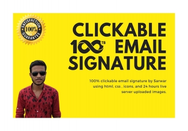 I will make a responsive email signature within 6 hours