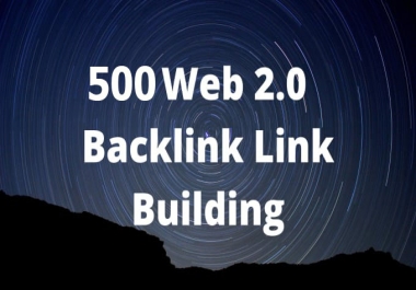 manually 500 web 2.0 seo backlinks link building