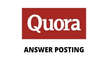 I will offer 5 HQ Quora answers with permanent Backlinks