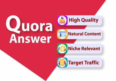 I will do manually 20 High Quality Quora Answer