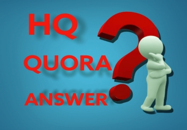 Promoting your website with 5 High Quality Quora Answer posting.