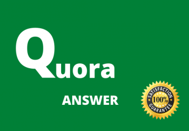 Promote 5 High Quality Quora Answer with Keyword and URL