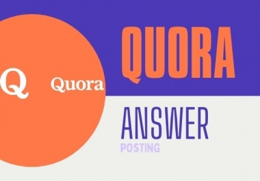 Promote website with 3 Quora Answer with Quality Backlink